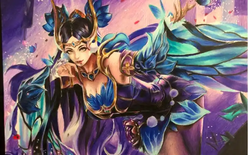 手绘王者荣耀貂蝉-仲夏夜之梦