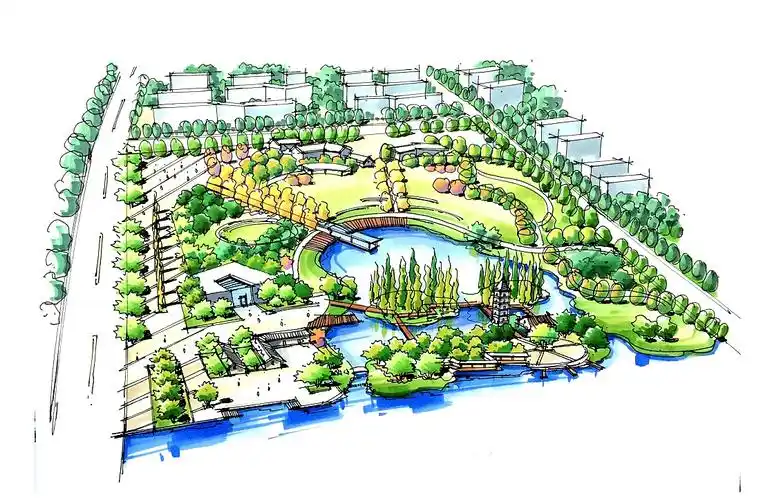 徒手景观鸟瞰图