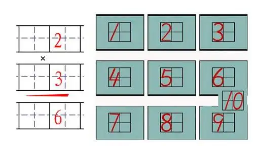 木的田字格写法汉字木的田字格写法