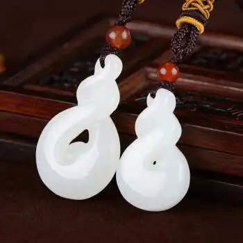 charm knife和田玉葫芦吊坠福禄玉坠玉石挂件男女项坠情侣项链挂坠玉