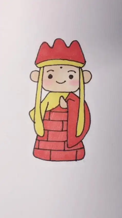 速画唐僧简笔画