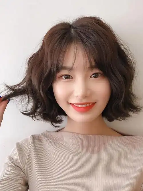 唐妮 假发女短发造型羊毛卷短卷发发丝自然全头套式网红时尚波波头