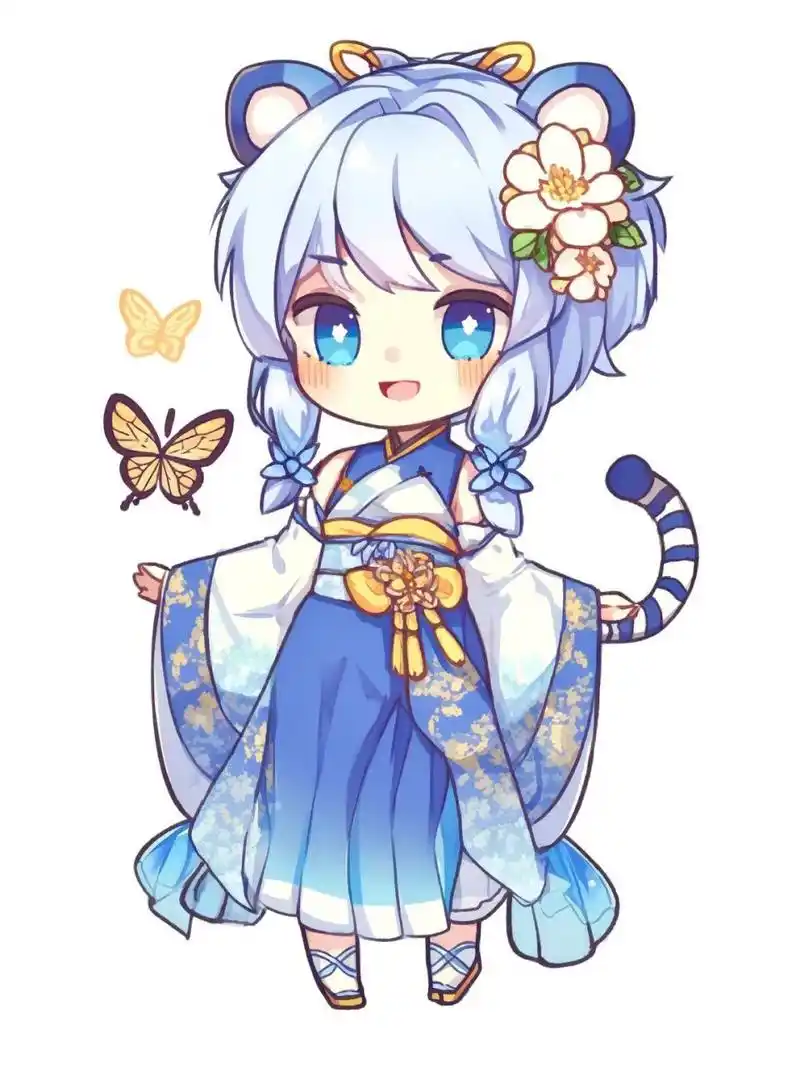 q版古风二次元十二生肖|虎拟人