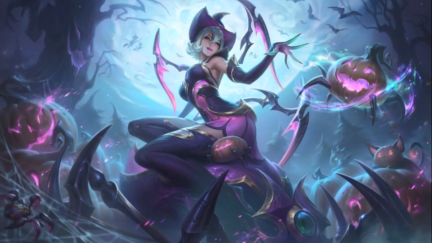 《lol》2020伊莉丝万圣节皮肤魅惑女巫特效分享