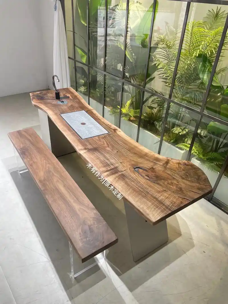 浅色系黑胡桃茶桌是您喜欢的样子吗