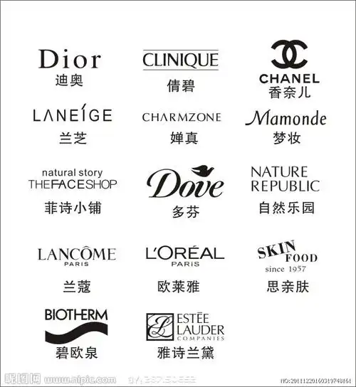 化妆品牌logo图片