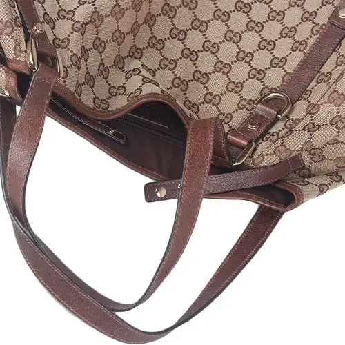 [9.5新] gucci双g图案帆布包