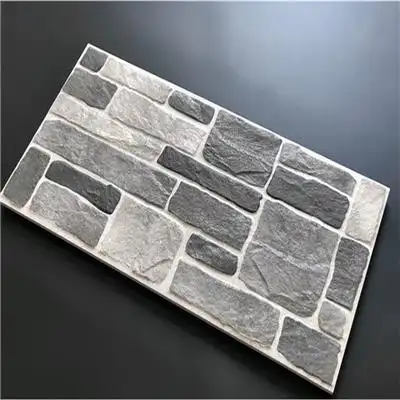 文化石瓷砖厂家 200×400外墙砖 灰色仿石文化石 别墅墙砖