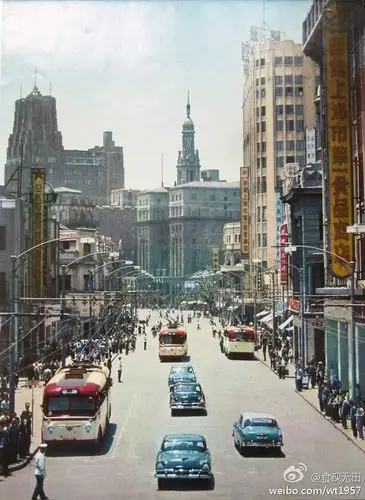 41,1950年代某个冬天,上海下起了鹅毛大雪.