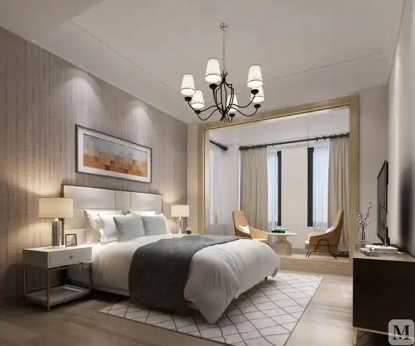 简约卧室吊顶装修效果图