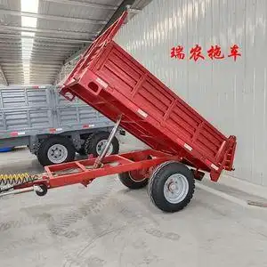 四轮拖拉机拖斗自卸车  农用拖车 3-15吨挂车车厢  液压自卸底盘