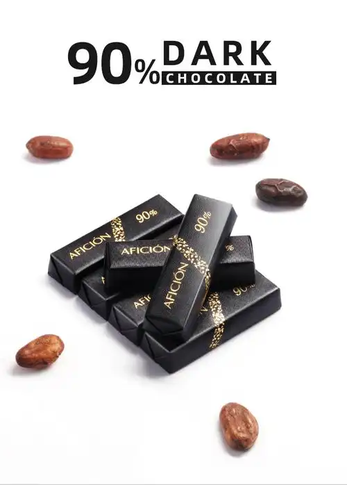 歌斐颂90黑巧克力纯可可脂礼盒装送女友散装零食生日礼物小黑巧经典款