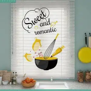 厨房打叶窗帘f遮光免百孔安装卷拉式家用防水铝百叶帘窗帘遮阳l