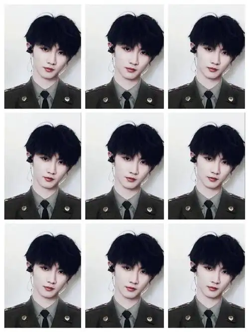 星芒初现#上一次发的证件照里面只有小马和小贺的军装证件照,然后就有