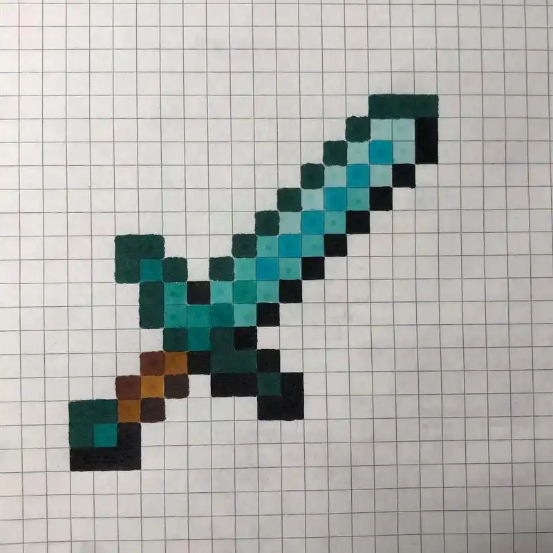 我的世界 #像素画 #原创 #我在努力 #原创不易请勿抄袭 - 抖音