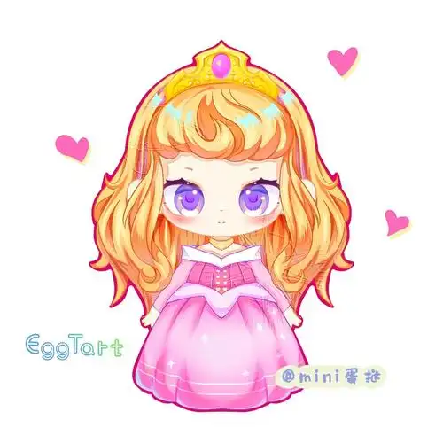 procreate  #q版人物  #迪士尼头像  #迪士尼公主头像  #爱洛公主