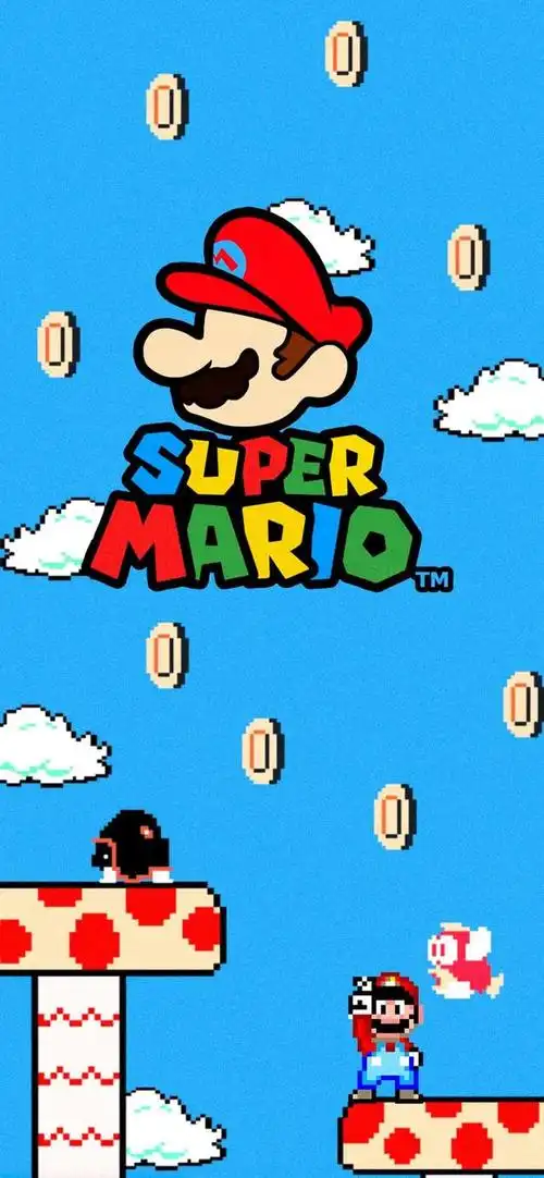 黄色马里奥壁纸超清图(经典超级马里奥)(4)