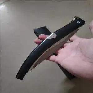 牛角刀老式手工折叠小刀通海纳古刀锋利折叠刀随身携带牛角水果.