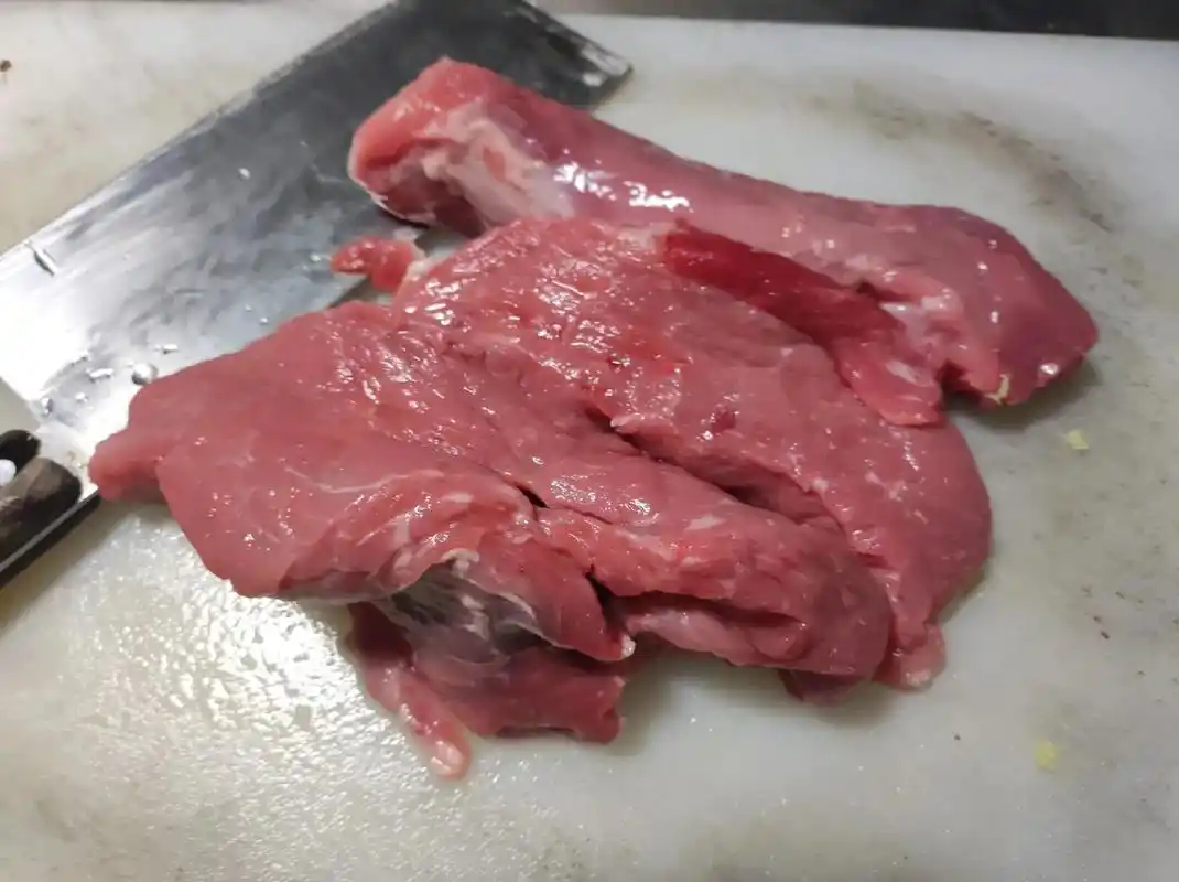 自制瘦肉丸做起来图片是每个工序你学会了吗