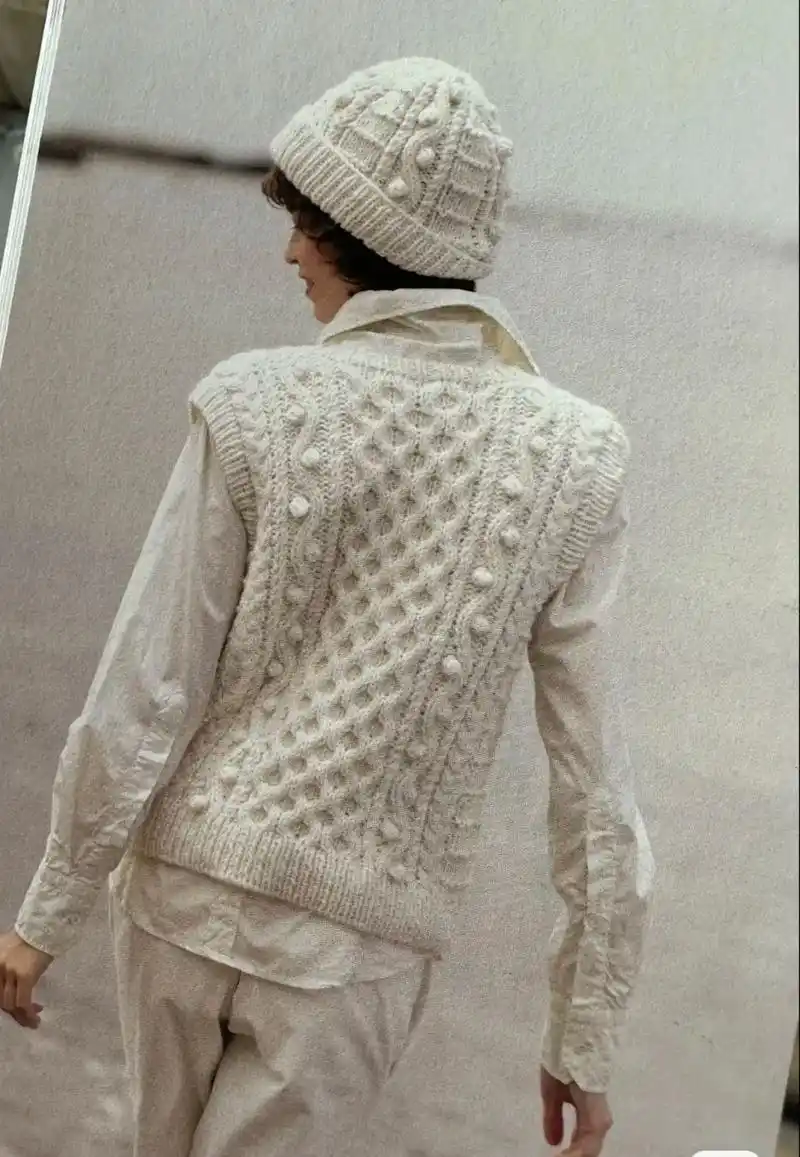 绞花复古毛衣,有图解#手工编织 #棒针编织  - 抖音