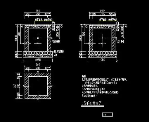 从抽象上讲,人孔是可以派施工人员下到孔内作业的,而手孔施工人员