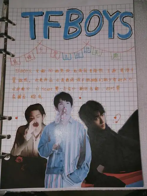 手账第39弹tfboys加油男孩