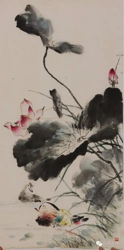 王雪涛写意荷花作品五十幅欣赏