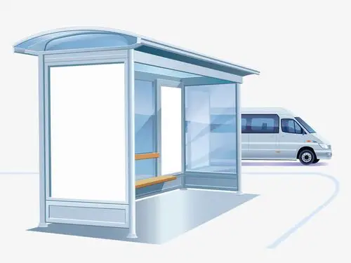 手绘/卡通 卡通元素 > 公交车等站台 收藏 [声明] 觅元素所有素材为