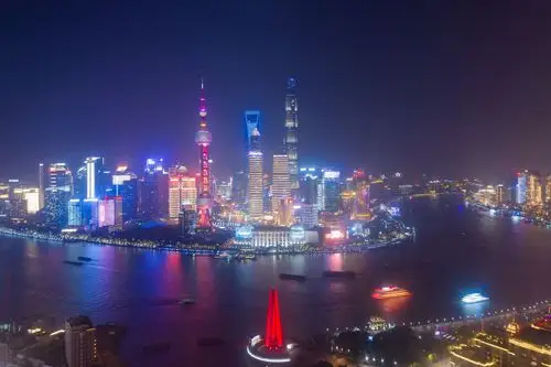 航拍上海陆家嘴,摩天大楼直冲云霄,中国最美城市天际线名不虚传