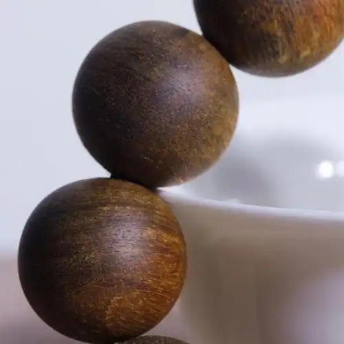 荟幽兰越南黄棋楠沉香20mm沉水级沉香手串奇楠男士霸气糖结满油脂七夕