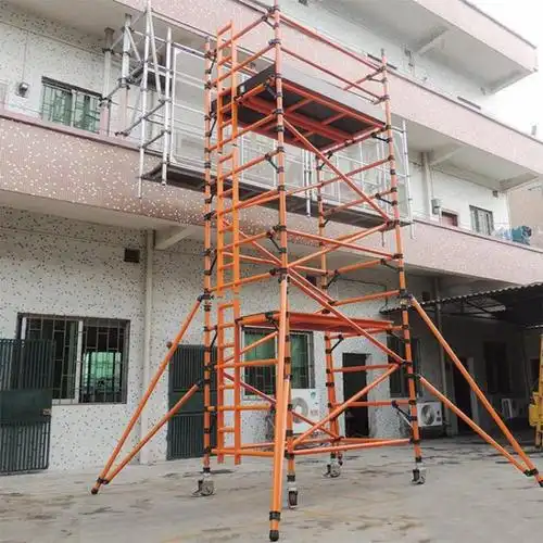 惠鑫组合式绝缘工作平台建筑施工组合铝手脚架移动折叠升降平台