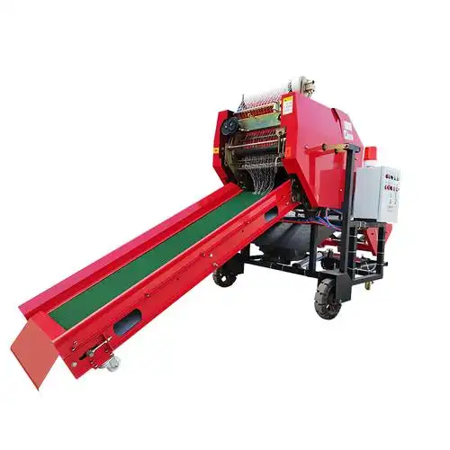秸秆打捆机 玉米秸收割打包机 畜牧牛羊麦秸压捆机图片_高清图-洛阳聚