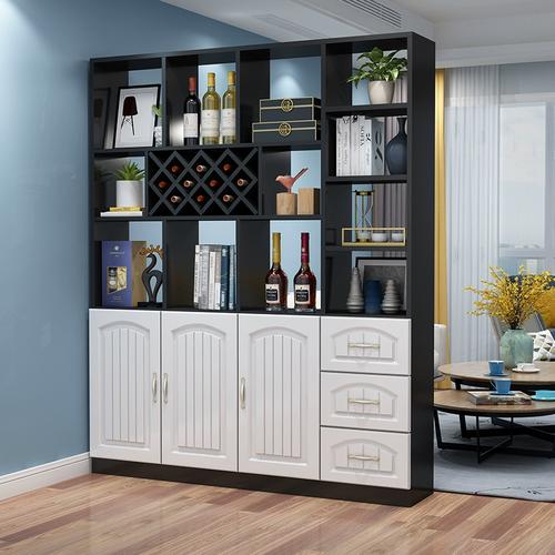 柜一体靠墙简约现代双面装饰屏风酒柜置物架玄关柜客厅隔断入户鞋