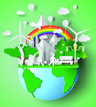 概念0015绿草自行车绿草旅行01522低碳环保绿色出行插画手机用图42242