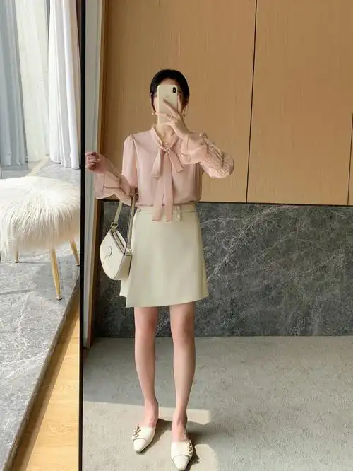 通勤穿搭设计感显瘦a字裙分享73简约有气质