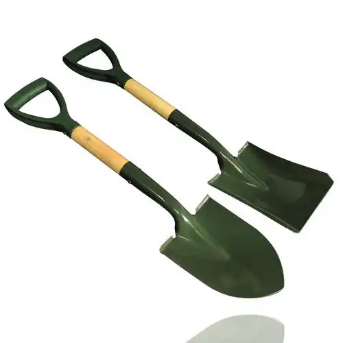 园艺军工带柄大钢铲子铁铲铁锹结实耐用种花铲子