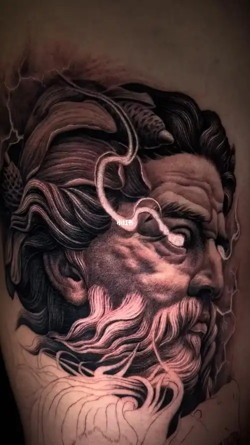 刺青  #纹身  #写实纹身  #海神  #波塞冬