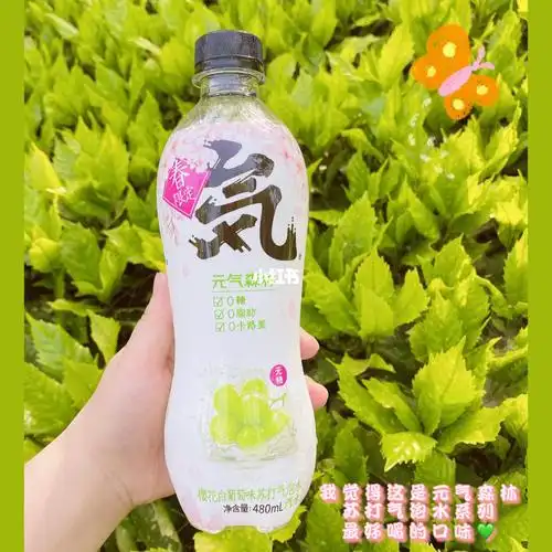 元气森林樱花白葡萄味苏打气泡水