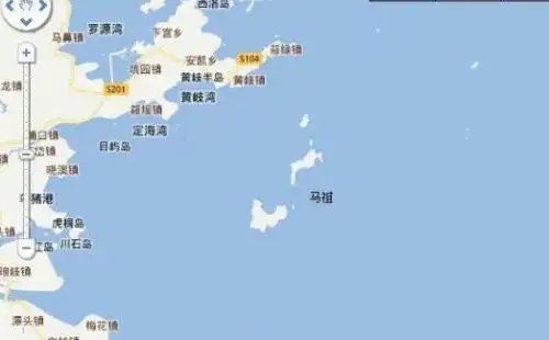 马祖岛地理位置示意图