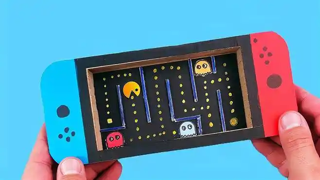 手工折纸diy一个彩色游戏机玩具-母婴亲子视频-搜狐视频