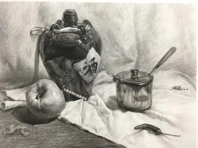 入门级别素描静物步骤分享