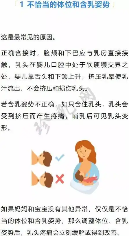 乳头疼痛的原因之宝宝因素
