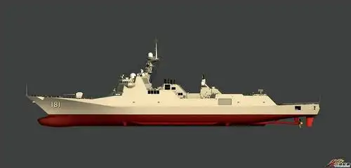 中国未来055驱逐舰猜想图:较052d有大飞跃