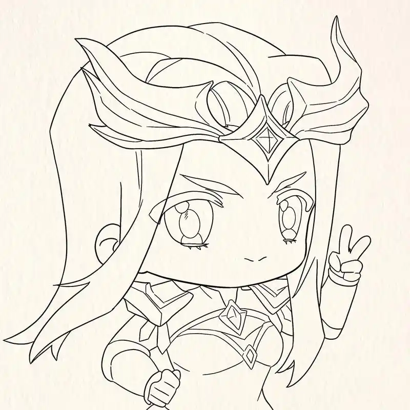 战斗女神雅典娜|王者荣耀|简笔画详细过程.#画画 #简笔画 - 抖音