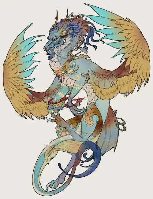 兽设立绘插图 - 米画师