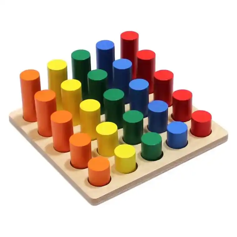 圆柱体阶梯蒙氏感官教具
