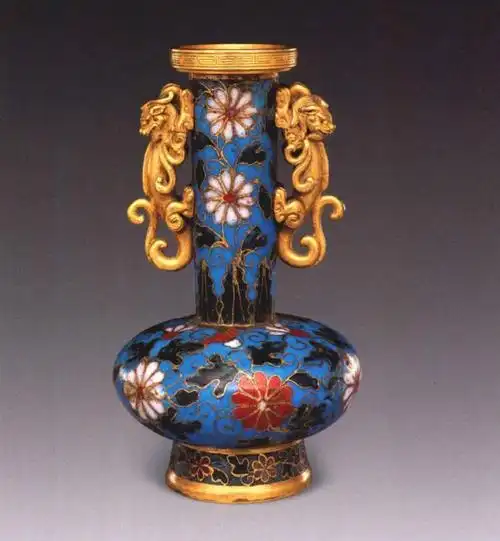 中国珐琅艺术故宫珍藏宝物五款明早期掐丝珐琅艺术品欣赏