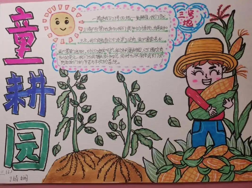 童耕园手抄报