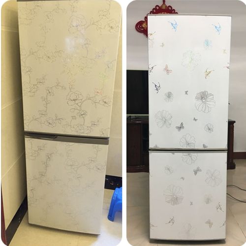 衣柜贴冰箱空调翻新贴纸家具翻新贴厨房防油贴橱柜自粘墙纸墙贴