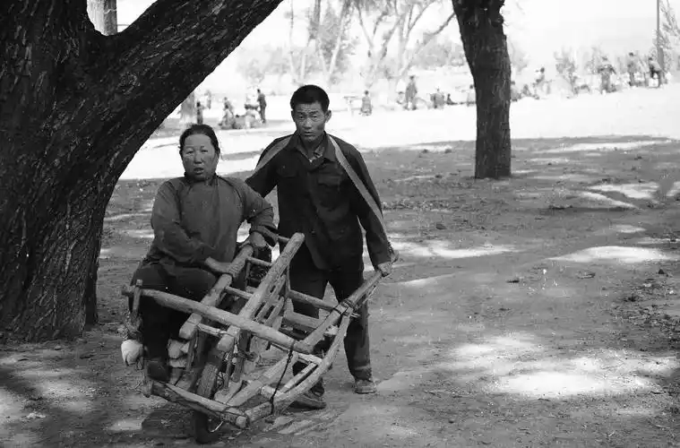 手推车是农村出行的主要交通工具(1978年)